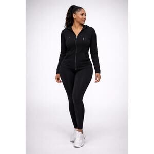 Women’s 2PC Lounge Set Zip Up Jacket & Leggings Set size L/XL